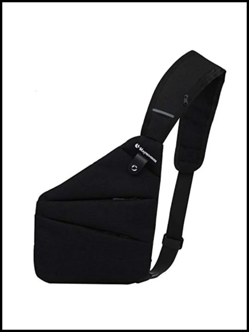 Anti-theft Sling Crossbody Bag Adjustable Strap Polyester Casual Daypack for